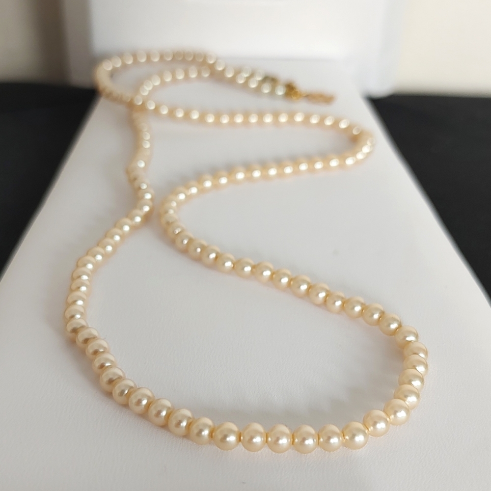 14k GF Pearls Vintage Genuine Classic Freshwater Pearl Necklace 20" - Picture 4 of 10